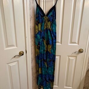 Atmosphere Blue Green Floral Maxi Dress